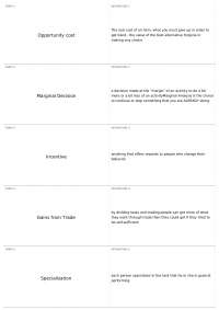 Final Review, part 1 | EC 201 - Introduction to Microeconomics - Docsity