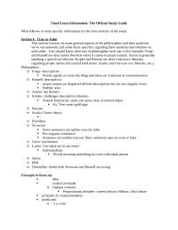 Study Guide of Final Exam on Philosophy of Language | PHL 360