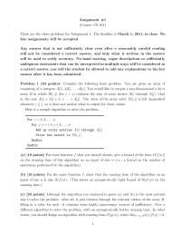 3 Solved Problems on Algorithmic Functions- Assignment 1 | CS 401 - Docsity