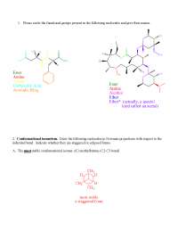 8 Questions on Organic Chemistry I for Midterm Exam | CHEM 140A - Docsity