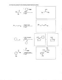 Quiz 1 with Answer Key for Organic Chemistry II | CHEM 234 | Quizzes ...
