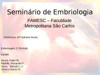 Seminário de Embriologia