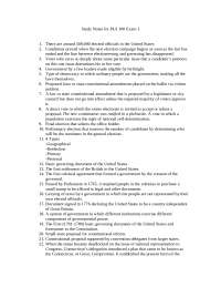 Understanding US Government: Federalism & Constitutional Provisions