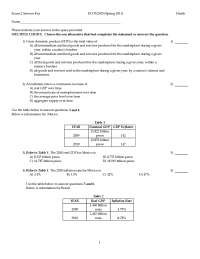 Exam 2 Answer Key - Principles of Macroeconomics | ECON 2105