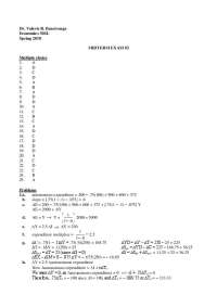 Introduction to Macroeconomics Exam Answer Key | ECO 304L