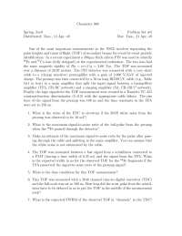 Physical Chemistry II - Problem Set 5 | CEM 988 - Docsity