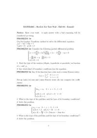 Operational Methods Review for Test 2 | MATH 4564 - Docsity