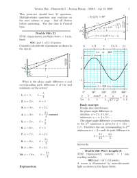 Homework 5 Resolved | General Physics II 2008 | PHYS 2022 - Docsity