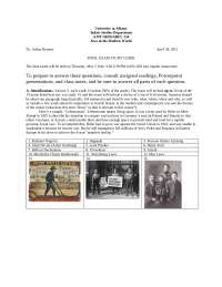 Final Exam Study Guide - Psychology |