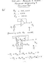 Engineering Circuit Analysis - Homework 9 Solution Set | ELE 210 - Docsity