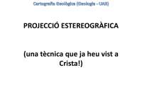 Proyección Estereográfica: Representación Gráfica de Elementos Geométricos 3D - Prof. Grie