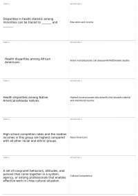 Final - Chapters 10-11-12 | CHLH 101 - Introduction to Public Health