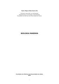 Apostila - Biologia Marinha - Universidade de Lisboa