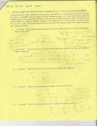 Test 3 with Answers | General Universal Physics | PHY 231 - Docsity