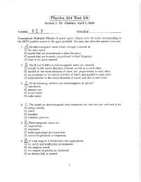 General Physics 2 - Test 2 with Solutions | Phys 214 - Docsity