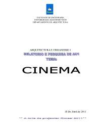CINEMA, ARTE DE PROJECTAR FILMES.doc1