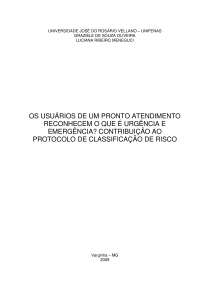 TCC Classificação de Risco