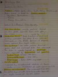 Handwritten Notes on Physical Oceanography | BIO 330