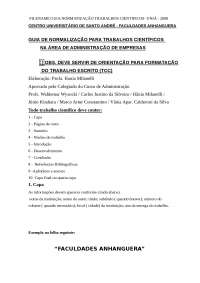 Guia de Formatação de Trabalhos Científicos da Faculdades Anhanguera