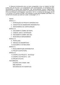 Introdução ao Projeto Aeronáutico - Prof. Edison Rosa - mod1 cap1
