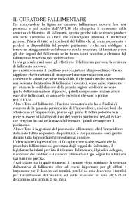 IL CURATORE FALLIMENTARE | Apuntes de Diritto fallimentare ...