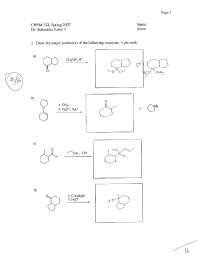 10 Questions with Solutions for Exam 3 - Organic Chemistry | CHEM 322 ...