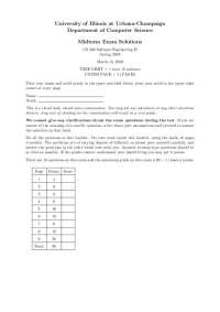 Midterm Exam Solutions for Software Engineering II - Spring 2008 | CS 428