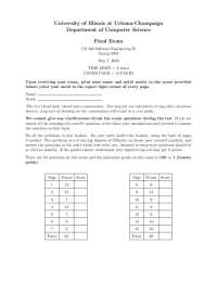 Final Exam - Questions for Solution - Software Engineering II | CS 428