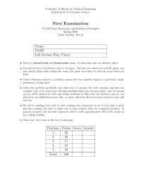 Final Exam - Spring 2009 | Data Structures | CS 225