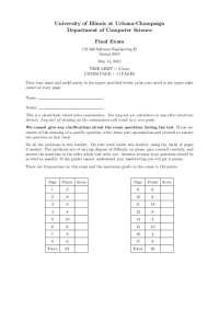 Final Exam Questions - Software Engineering II | CS 428