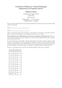 Solved Questions for Midterm Exam - Software Engineering II | CS 428