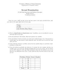 Sample Exam 2 Problems - Data Structures | CS 225 | Exams Data ...