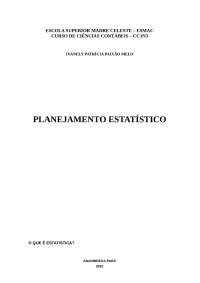 Planejamento estatistico
