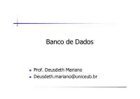 Introdução a Banco de Dados