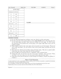 Problems on Analysis I - Old Exam 1 - Fall 2009 | MATH 554 - Docsity
