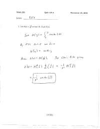 Quiz 9A with Answer Key | Calculus I | MATH 221 - Docsity