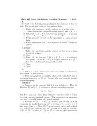 Exam 2 Questions with Solutions - Set Theory and Topology | MATH 432