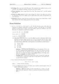 Midterm Exam 1 Solutions | Basic Discrete Mathematics | MATH 213