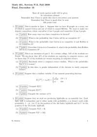 6 Questions with Answers of Probability Theory - Practice Exam | MATH ...