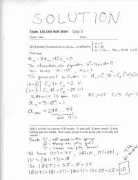 Quiz 3 with Solution - Discrete Mathematics I | MATH 125 - Docsity