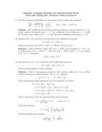 Solutions for Exam 2 | Differential Equations for Scientists and ...