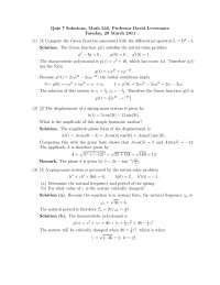 Quiz 7 Solution - Differential Equation for Science and Engineers ...