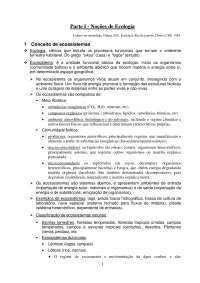 Eng. Ambiental 1 - Ecologia