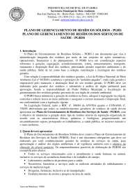 Termo de referência para PGRS