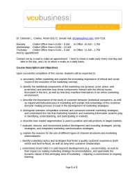 Course Syllabus for Concepts and Issues in Marketing | MKTG 570