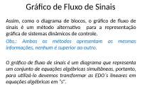 Gráfico de Fluxo de Sinais