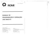 Manual CNC Mach 9-R