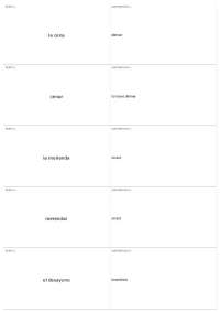 Chapter 6 | SPAN  - Spanish 2 - Intermediate