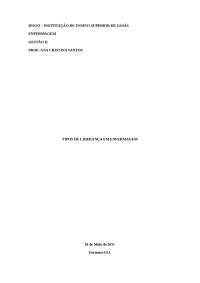Tipos de liderança em enfermagem