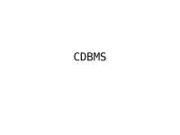 DBMS- CDBMS